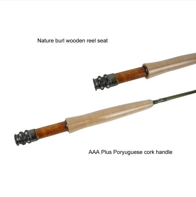 Short Fly Rods - 7'6'' 8'0'' 8'6'' 2WT, 3WT, 4WT 4pcs Fast Action, 36T Carbon