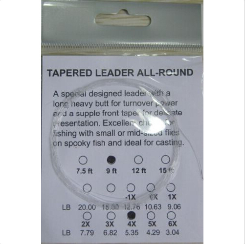 9.0 FT tapered leaders