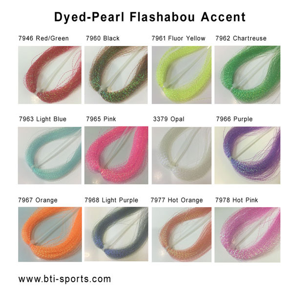 BTI-09D-QXC2: Dyed-Pearl Flashabou Accent