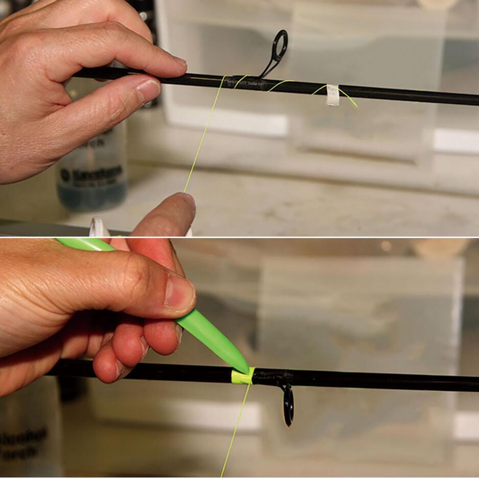 Fishing rod repair kit - metallic rod wrapping thread