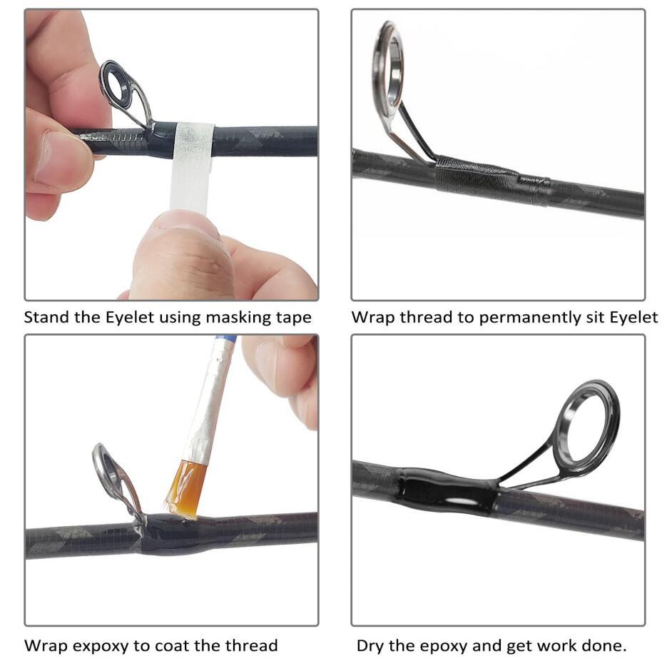 Fishing rod repair kit - Casting rod guide kit