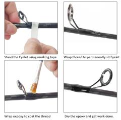 Fishing rod repair kit - Casting rod guide kit