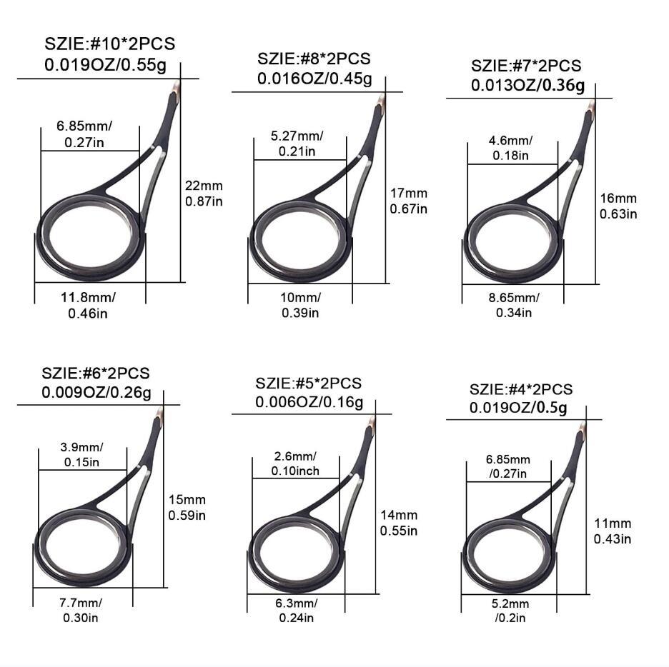 Fishing rod repair kit - Spinning rod guide kit