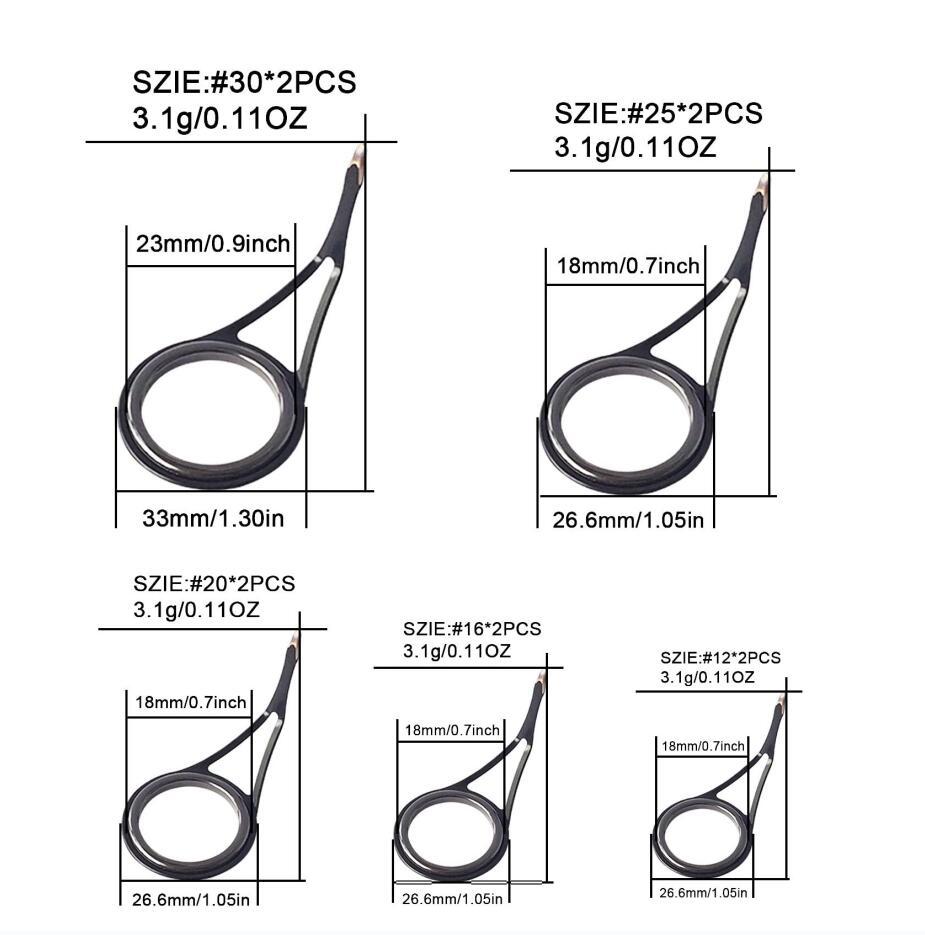 Fishing rod repair kit - Spinning rod guide kit