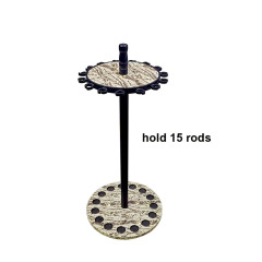 BTI-09E-3155 wooden fishing rod holder, rod shelf