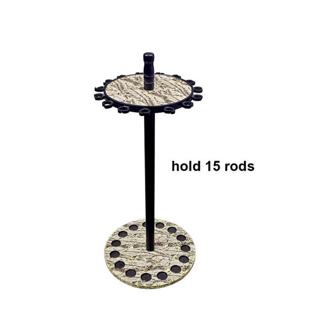 BTI-09E-3155 wooden fishing rod holder, rod shelf