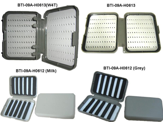 09A-H0612, 09A-H0613(W4T) Plastic fly boxes with slit foams