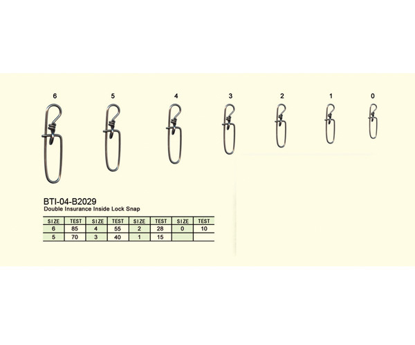 BTI-04-B2029 Double Insurance Inside Lock Snap