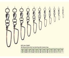 BTI-04-C3807 Ball Bearing Swivel With Two Solid Ring With Costlock Snap