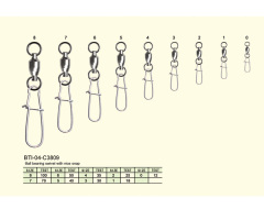 BTI-04-C3809 Ball bearing swivel with nice snap