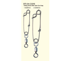 BTI-04-C3019 Rolling Swivel With Open Eye Snap