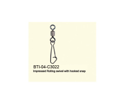 BTI-04-C3022 Impressed Rolling swivel with hooked snap