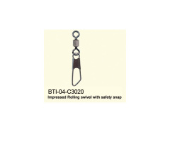 BTI-04-C3020 Impressed Rolling swivel with safety snap