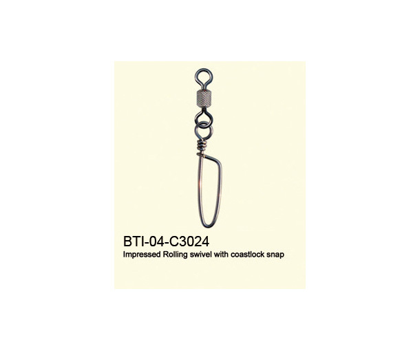 BTI-04-C3024 Impressed Rolling swivel with coastlock snap