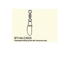 BTI-04-C3025 Impressed Rolling swivel withinsurance snap