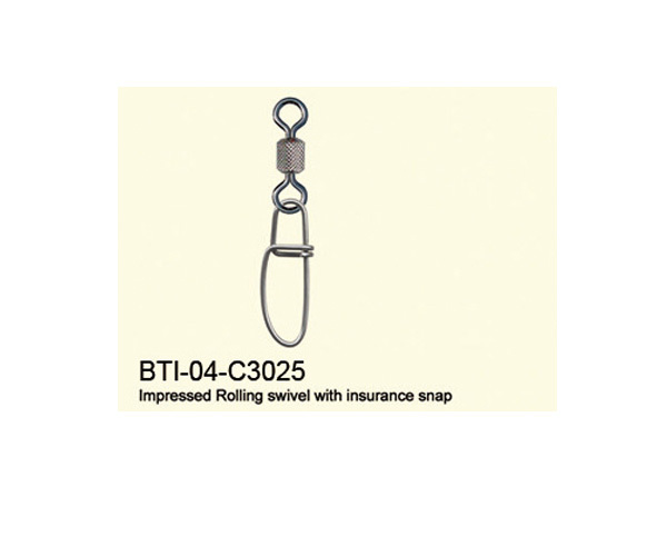 BTI-04-C3025 Impressed Rolling swivel withinsurance snap