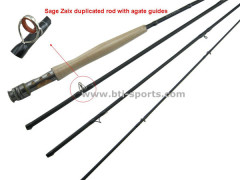 Sage Zaxi duplicated fly rods with agate guides