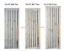 Classic collection of 7 section travel fly rods