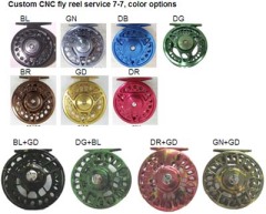 Custom reel service 7-7, color options