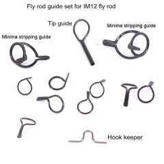 Pacific Bay fly rod guides set for IM12 LW6 fly rod