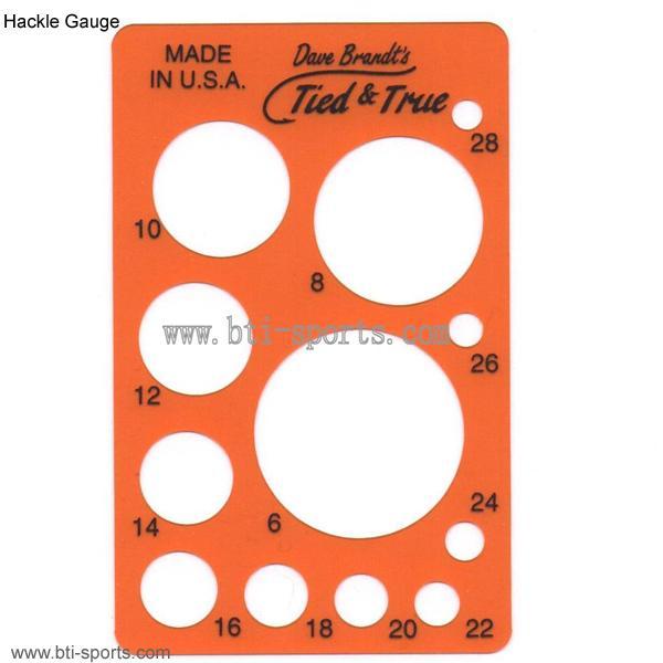 BTI-09D-HG01 Dave Brandt's Tied and True Hackle Gauge