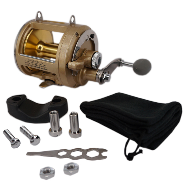 02E-TG9000 Aluminium spool big game trolling sea fishing reel