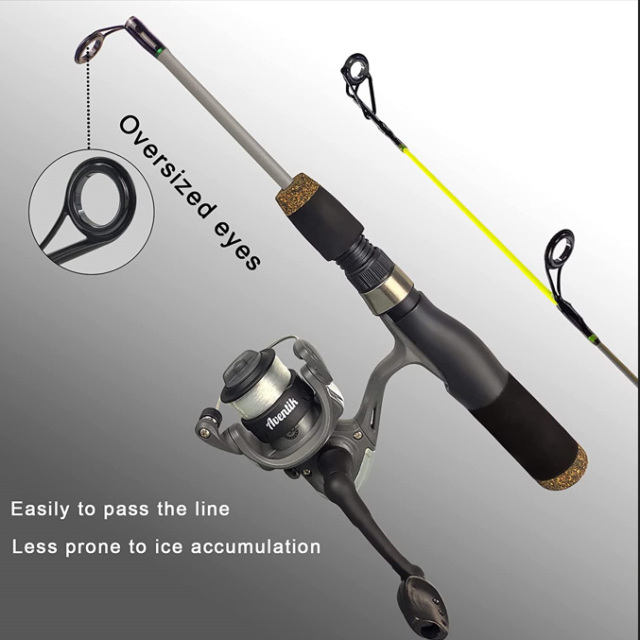 Ice fishing rod and reel combo set 1