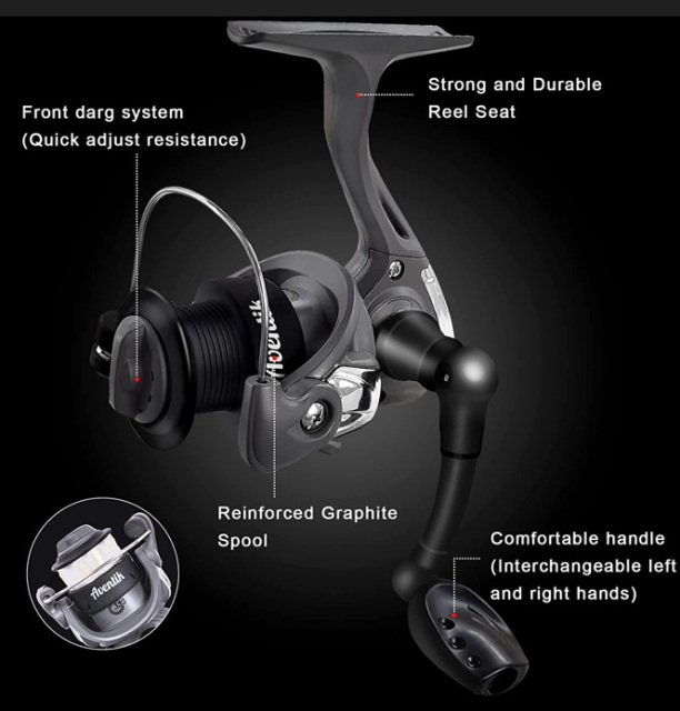 Ice fishing rod and reel combo set 1
