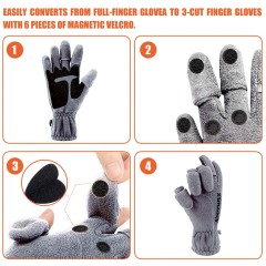 BTI-11B-2177 Fleece fishing gloves