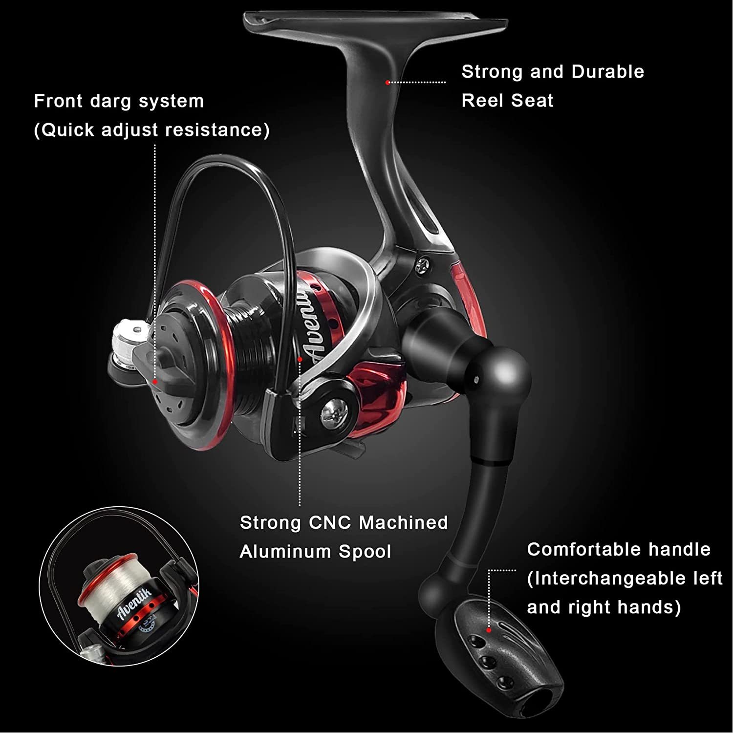 Ice fishing rod and reel combo set 2