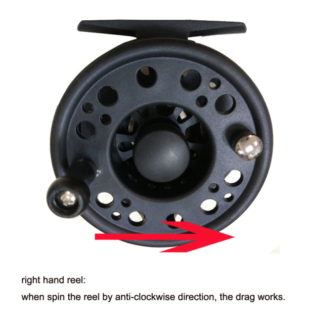 02B-GLA New graphite fly reel