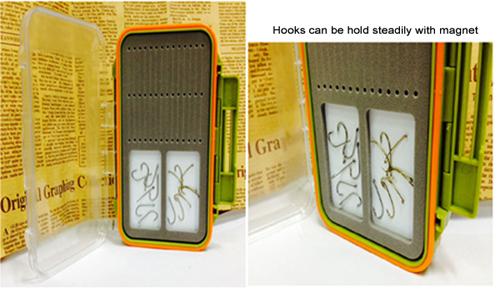 BTI-09A-H018M Bright-colored waterproof fly boxes