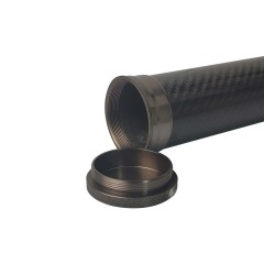 Carbon rod tube with 3K cloth
