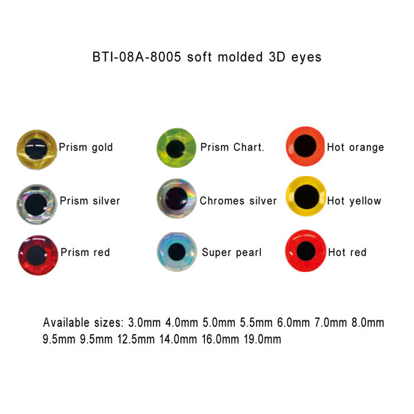 BTI-08A-8005: Soft Molded 3D eyes