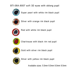 BTI-08A-8007: Soft 3D Eyes With Oblong Pupil