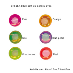 BTI-08A-8008:Soft 3D Eproxy Eyes