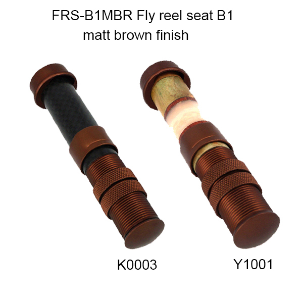 BTI-FRS-B1 Fly reel seat B1 matt brown finish