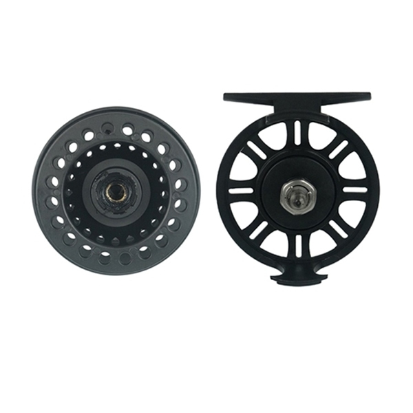 02B-HVCE New graphite large arbor fly reel