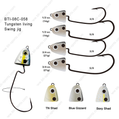 BTI-08C-058: Tungsten Living Wiggly Jig