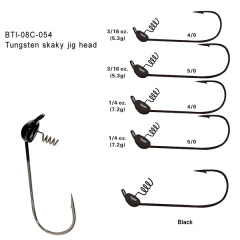 BTI-08C-054: Tungsten skaky jig head