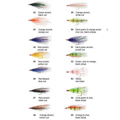 Deer hair dressed hook, Teaser fly, saltwater fly