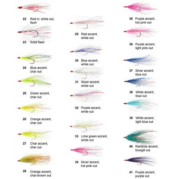 Deer hair dressed hook, Teaser fly, saltwater fly