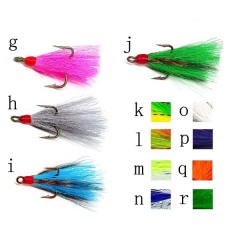 Deer hair dressed treble hook