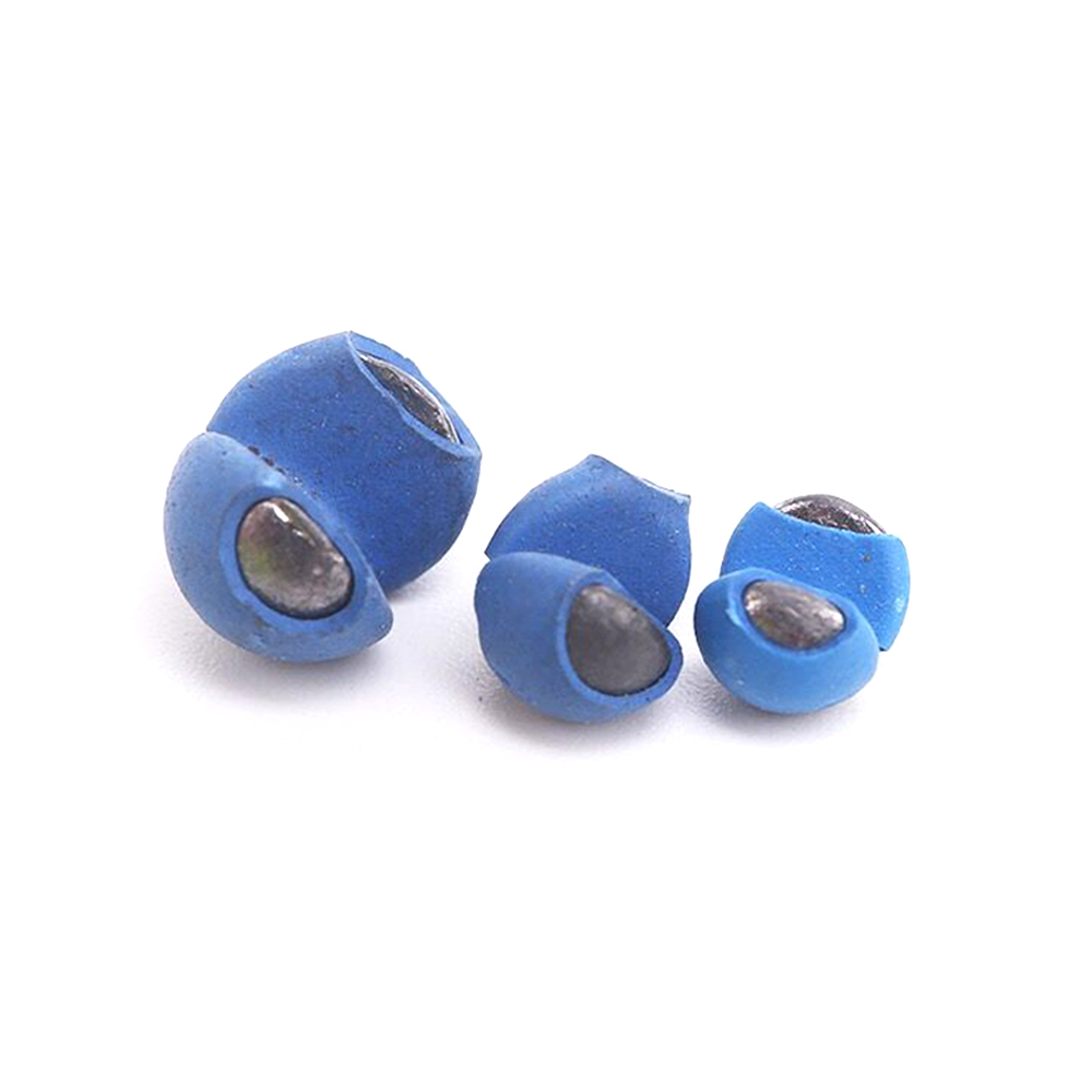 Lead split shot rubber coated