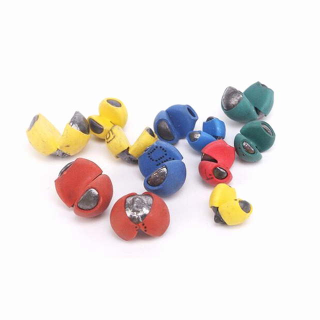 Lead split shot rubber coated