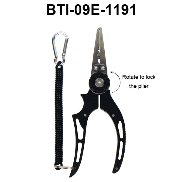 BTI-09E-1191  New multi-function aluminum fly fishing split ring pliers