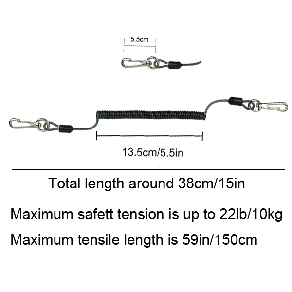 BTI-31A-1003 Colorful Stainless Steel Core Spring Coil Keychain