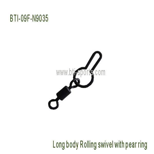BTI-09F-N9035 Long body rolling swivel with pear ring