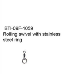 BTI-09F-1059 Rolling swivel with stainless steel ring