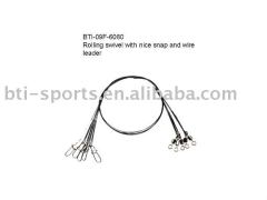 BTI-09F-6080  Rolling swivel with nice snap and wire leader